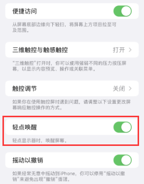 杜集苹果授权维修站分享iPhone轻点无法唤醒怎么办 