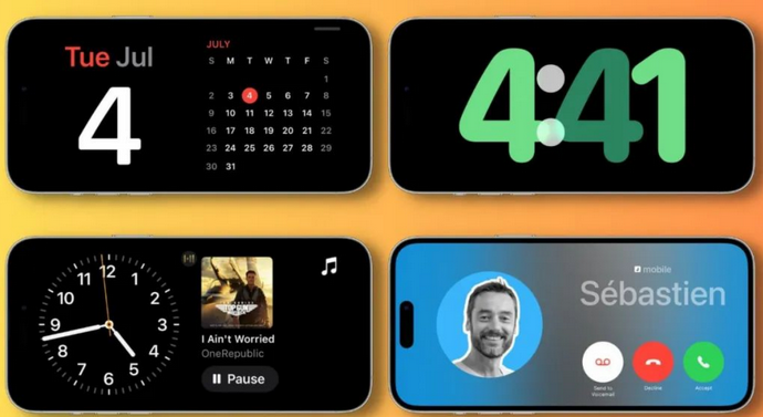 杜集苹果手机维修分享iOS17横屏充电待机显示有什么好处 