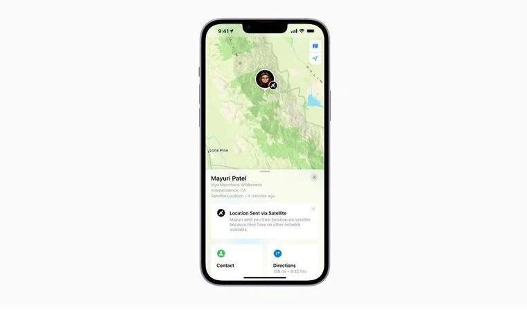 杜集苹果14维修分享iPhone14系列中 FindMy功能通过卫星分享位置方法教程 