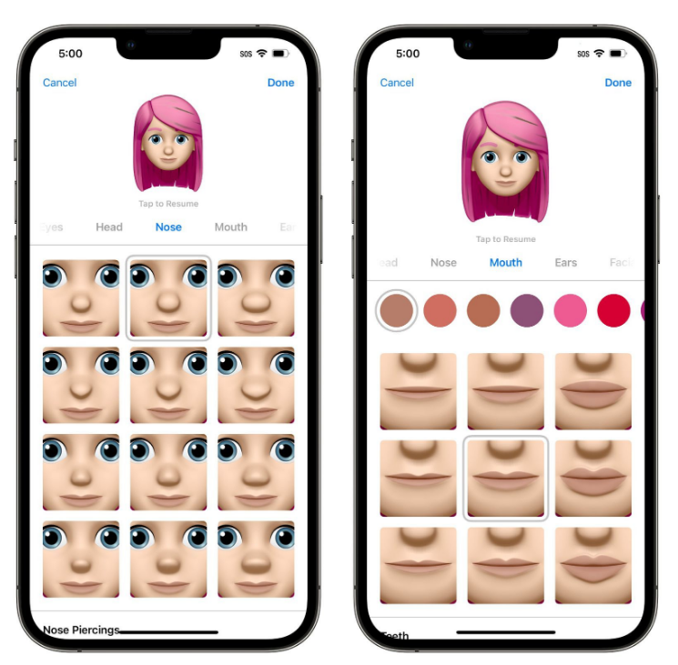 杜集苹果手机维修分享​iOS 16中的拟我表情有了哪些变化和升级 